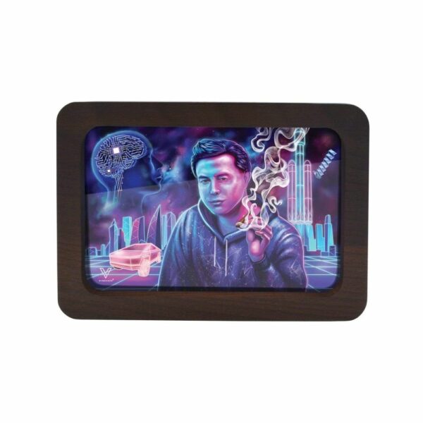Buy V Syndicate 3D High Def Wood Rolling Tray | Small | Space Xhale in australia